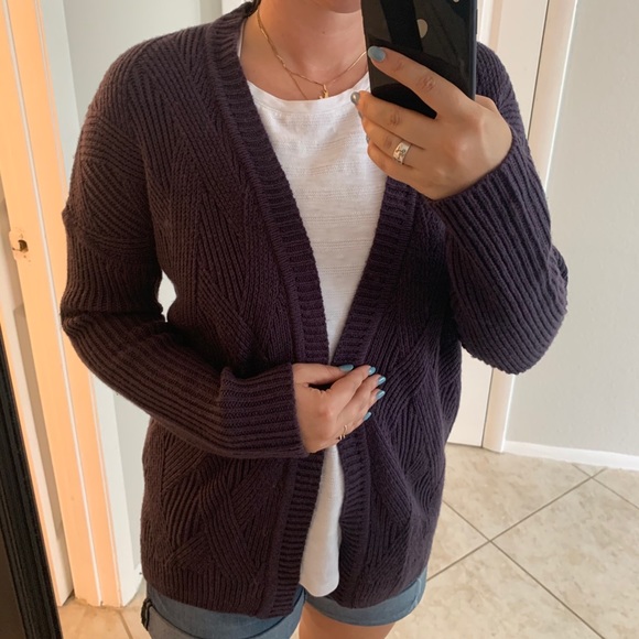 Deep Purple Cardigan - Picture 1 of 6